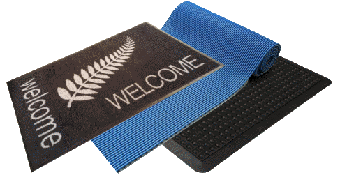 Welcome mat, Tube mat, and Airstep mat